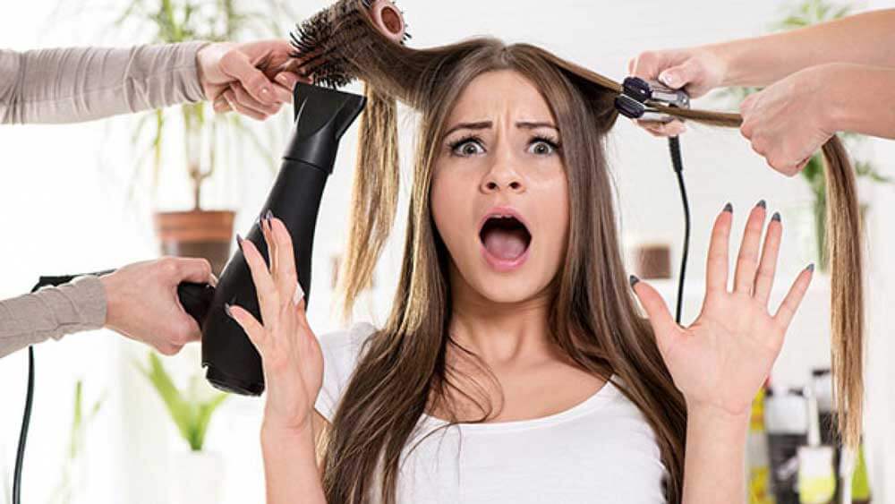 استفاده از سشوار برای خشک کردن مو ممنوع