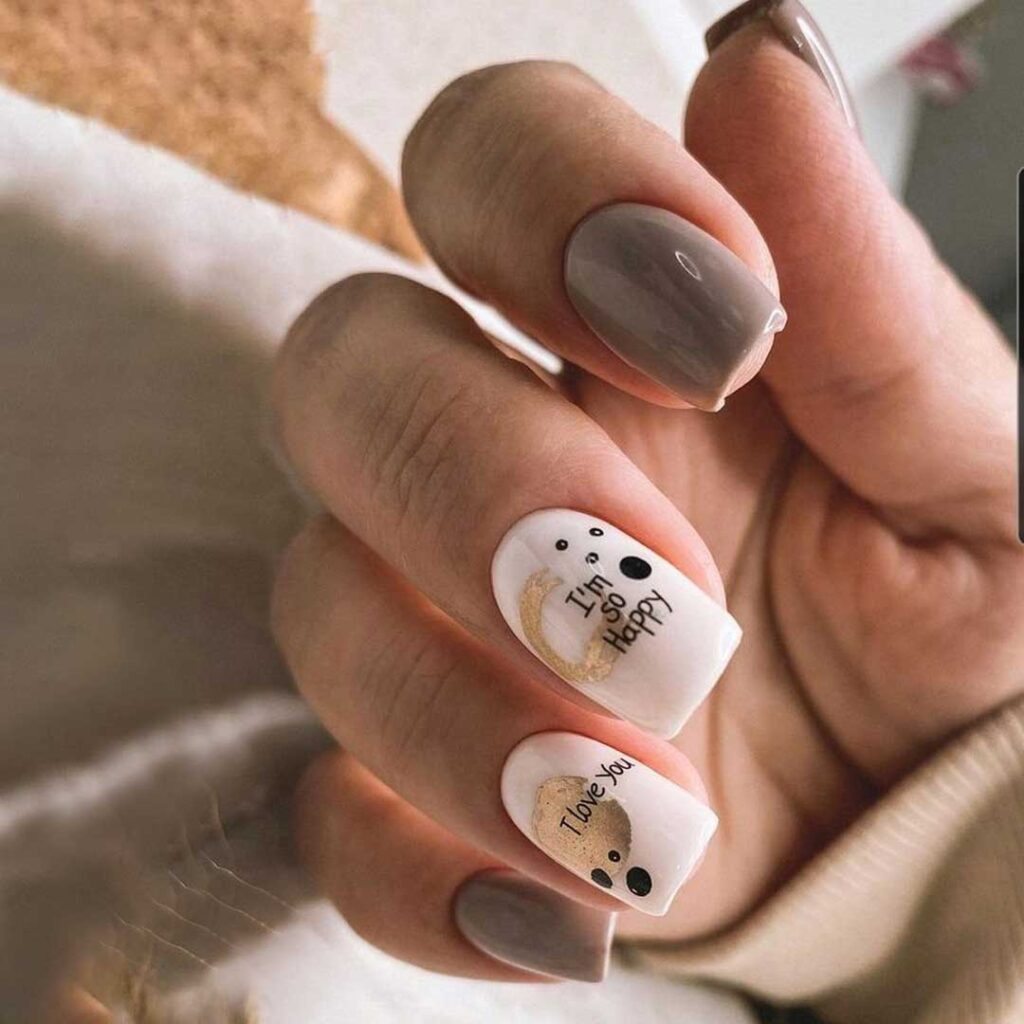 طرح ناخن تولد ساده