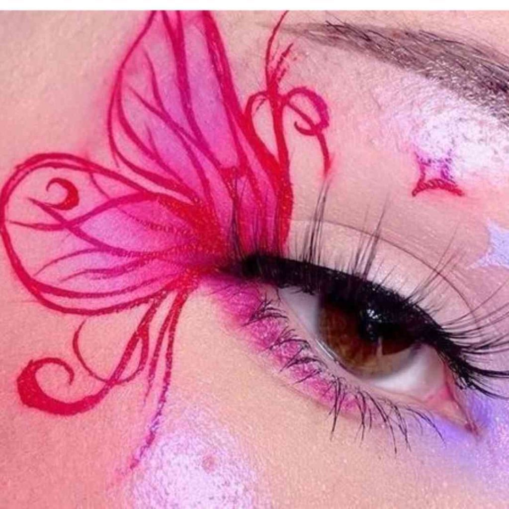 سایه چشم فانتزی طرح پروانه