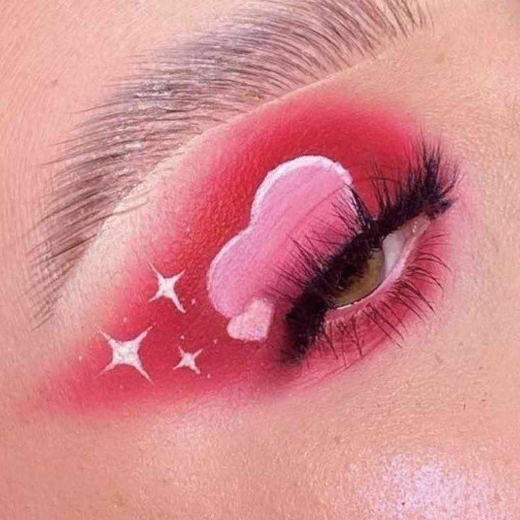 سایه چشم با رنگ های جیغ