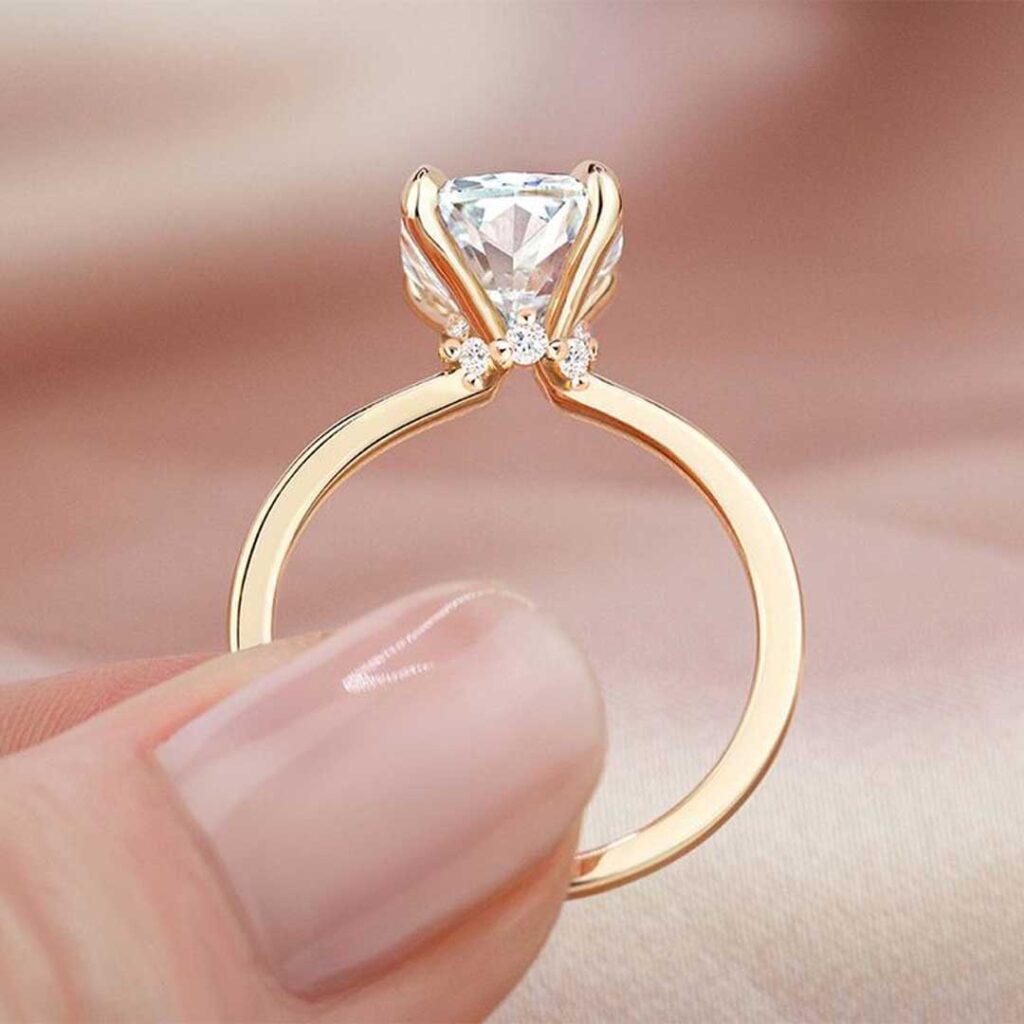 حلقه تک تاش غنچه ای