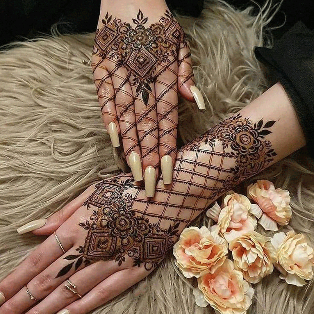 حنای دست طرح تور