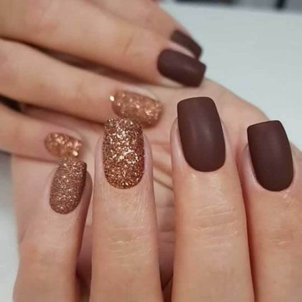 ناخن طرح شکلاتی