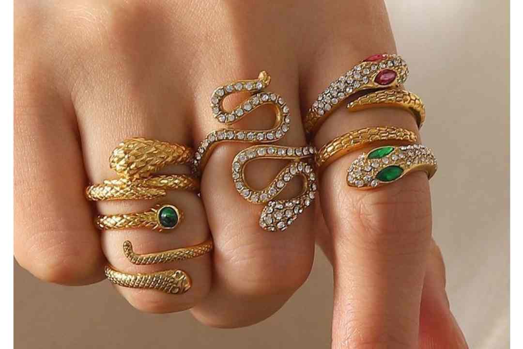 شیک ترین مدل های انگشتر دخترانه مدل مار ۱۴۰۵
