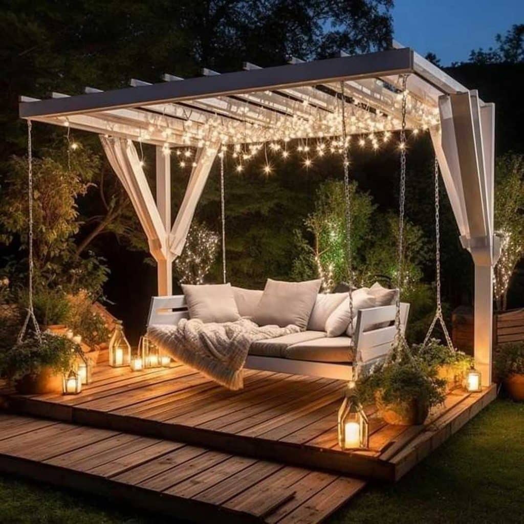 دیزاین تاب لوکس برای باغ و حیاط