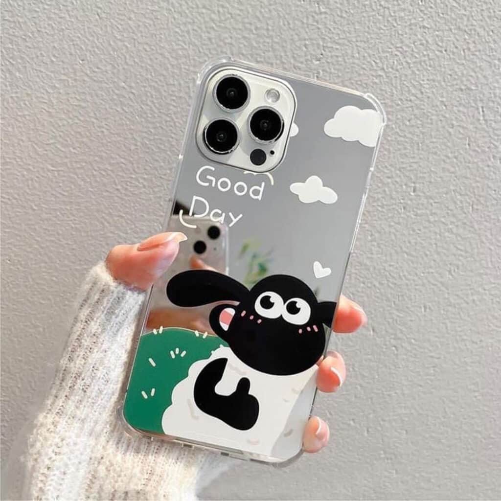 کاور موبایل گوسفندی آینه ای