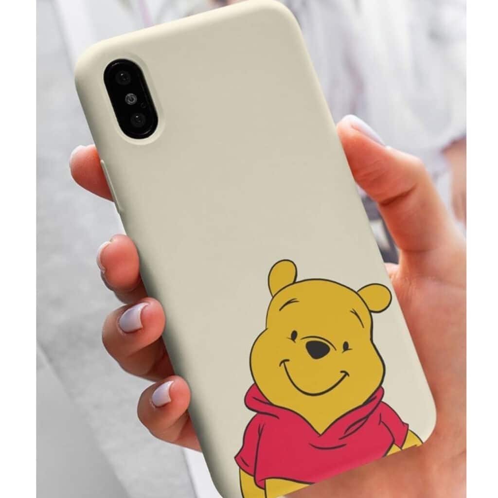 کاور موبایل خرس Pooh سفید