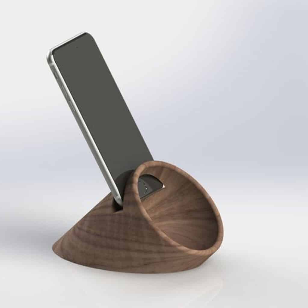 استند موبایل چوبی خاص