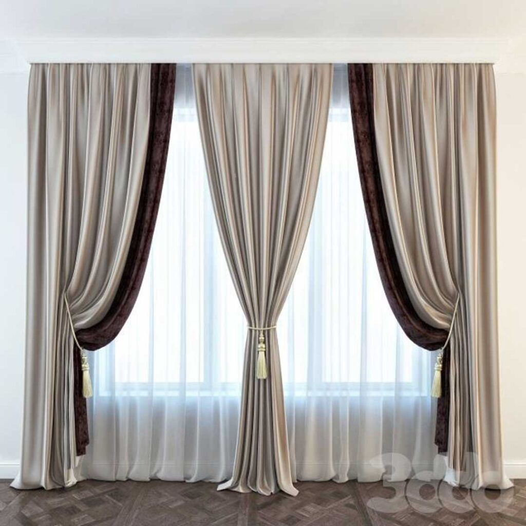دیزاین پرده کلاسیک فانتزی
