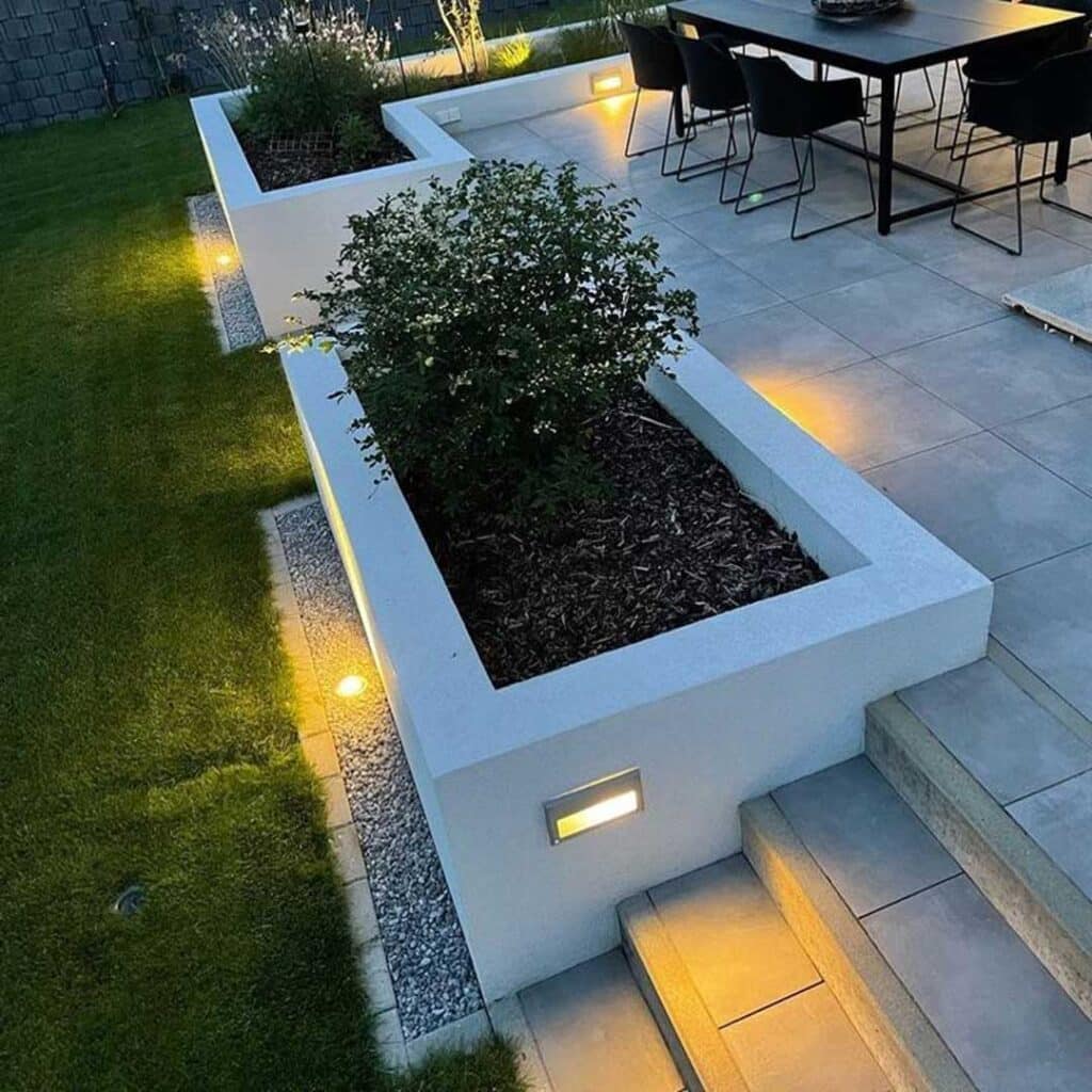طراحی پله باغ 