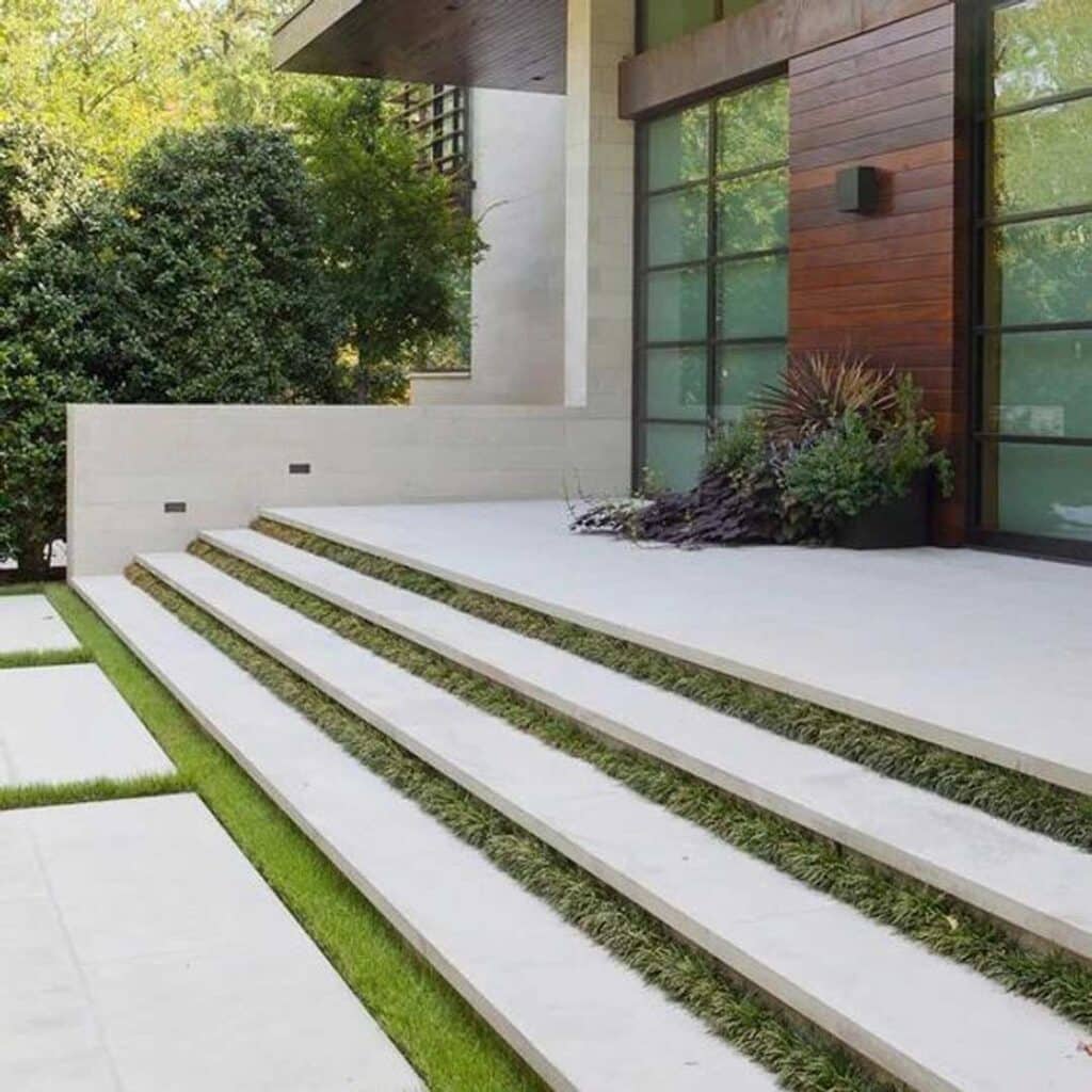 طراحی پله باغ و حیاط زیبا