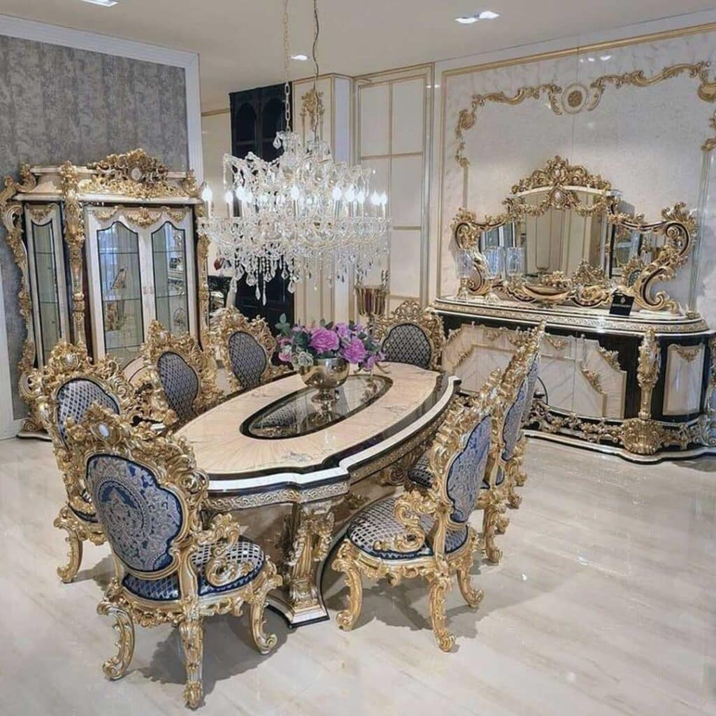  میز ناهارخوری سلطنتی زیبا