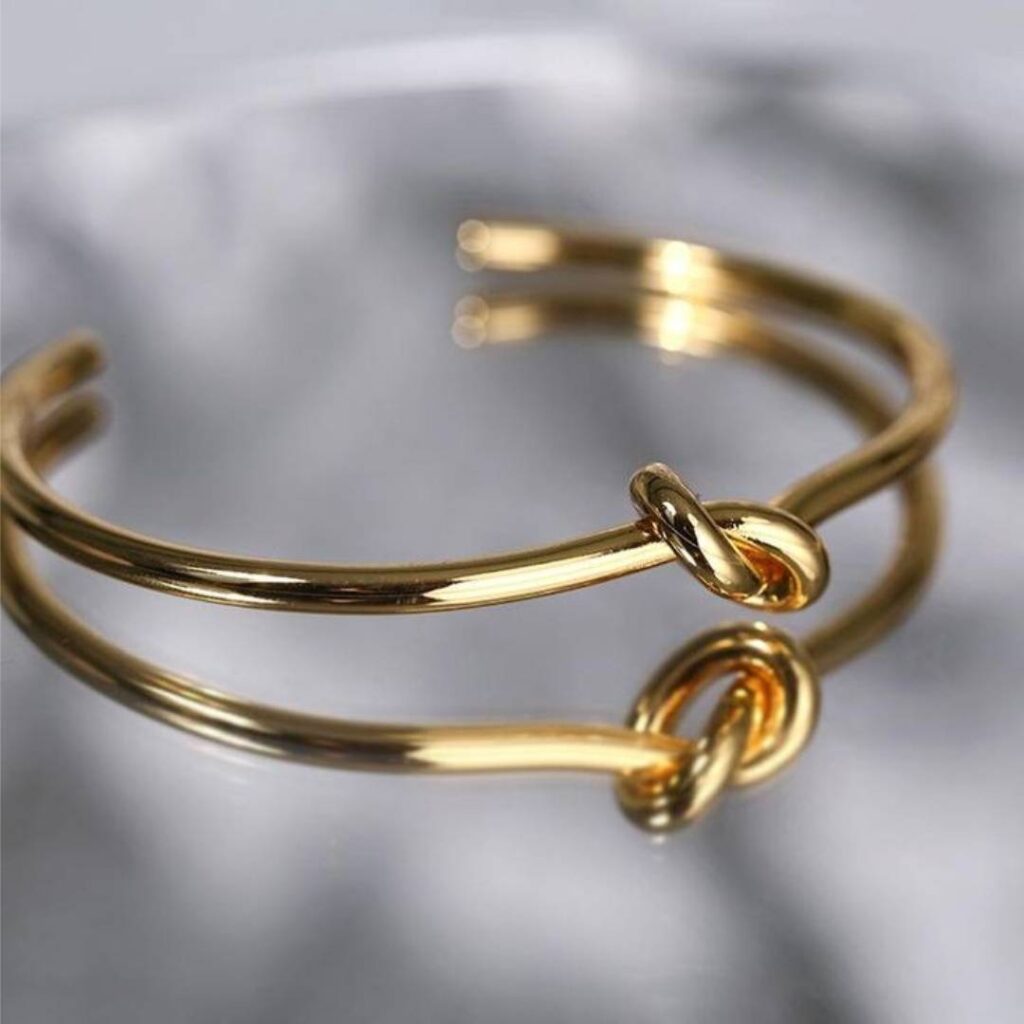 دستبند طلا دخترانه مدل گره