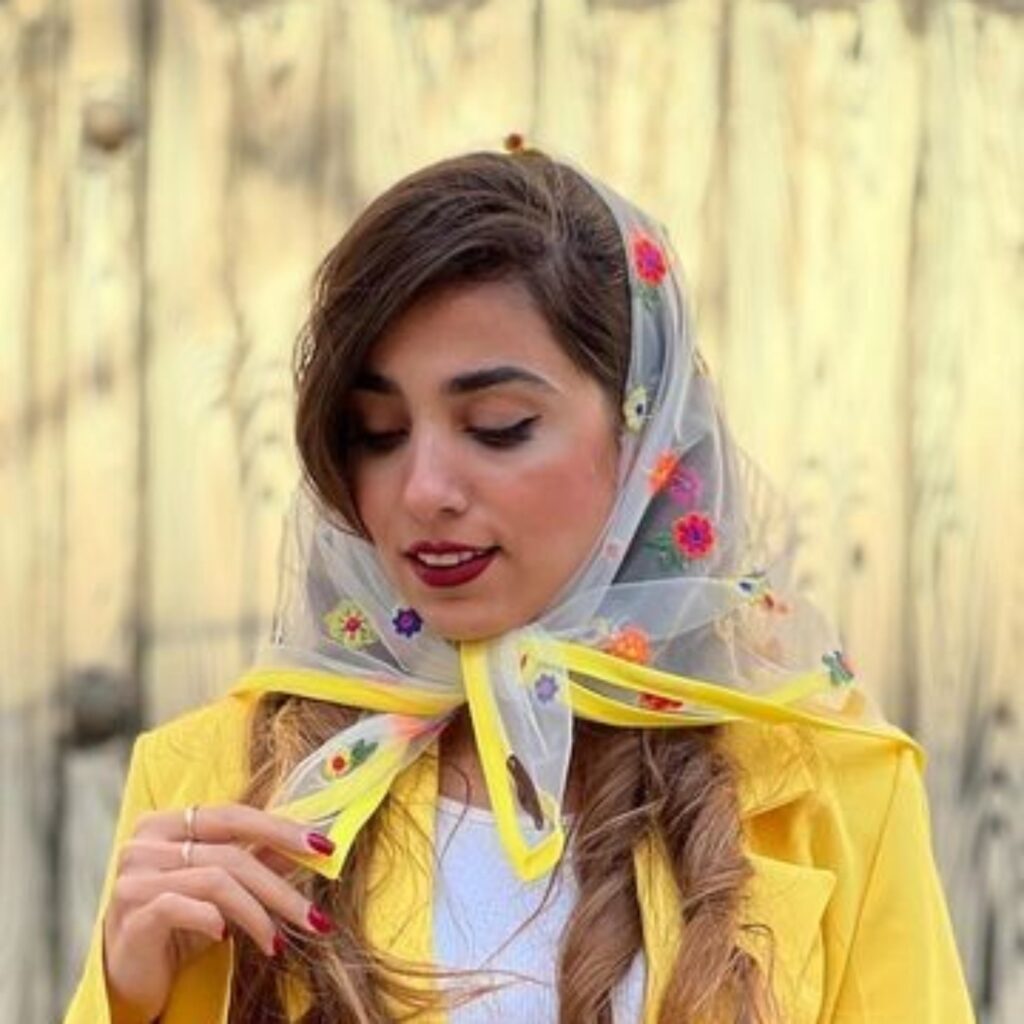 مینی اسکارف دخترانه طرح گل