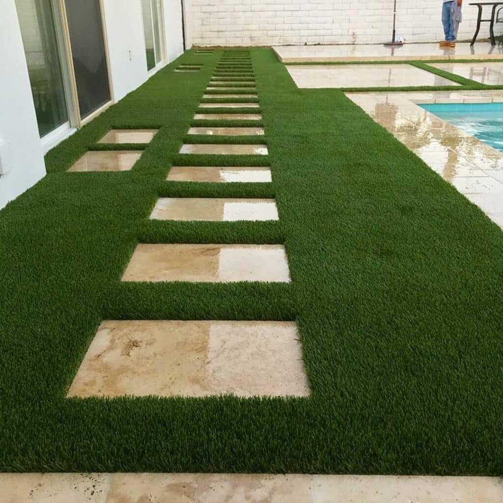 دیزاین چمن مصنوعی زیبا