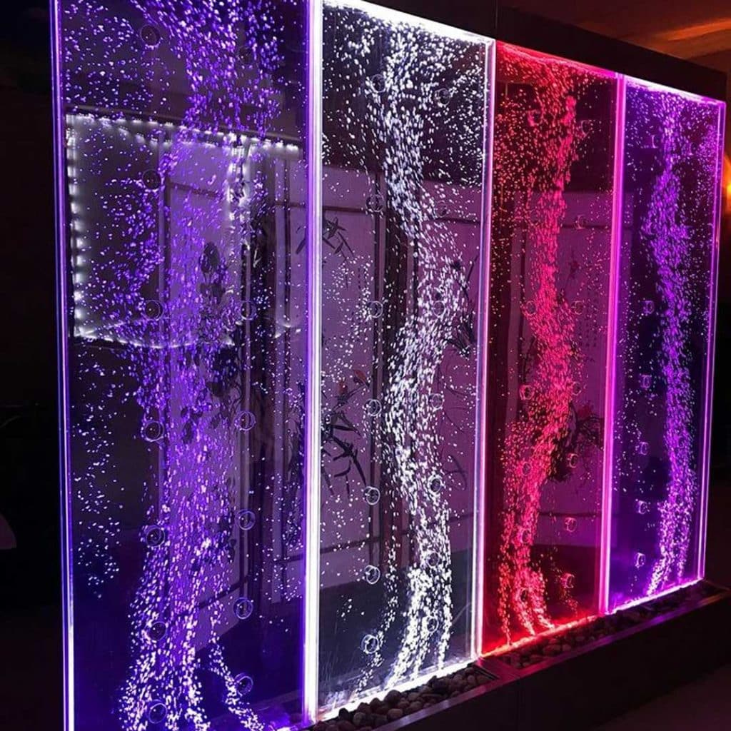 دیزاین آبنماهای دیواری رنگی