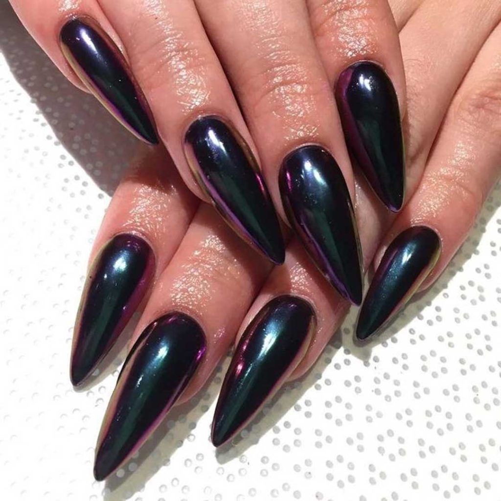طرح ناخن کروم