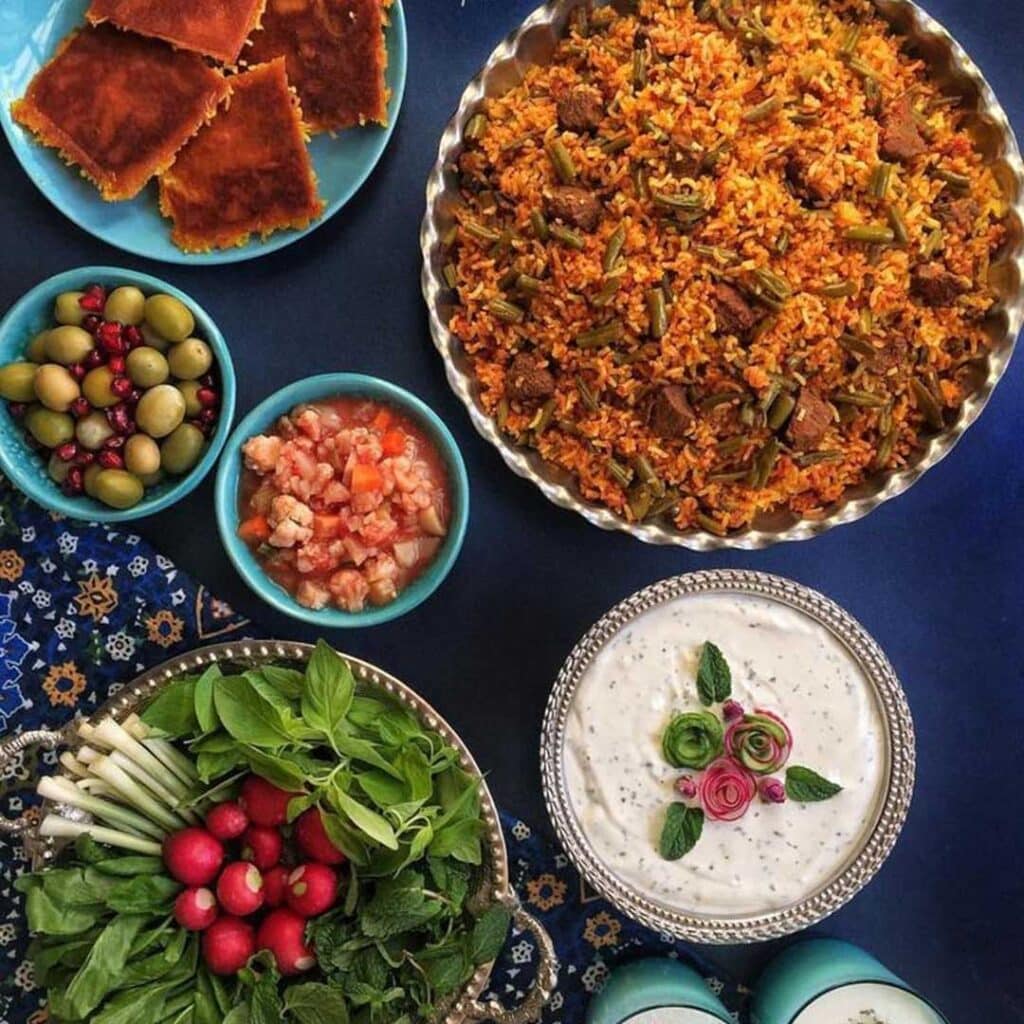 لوبیا پلو