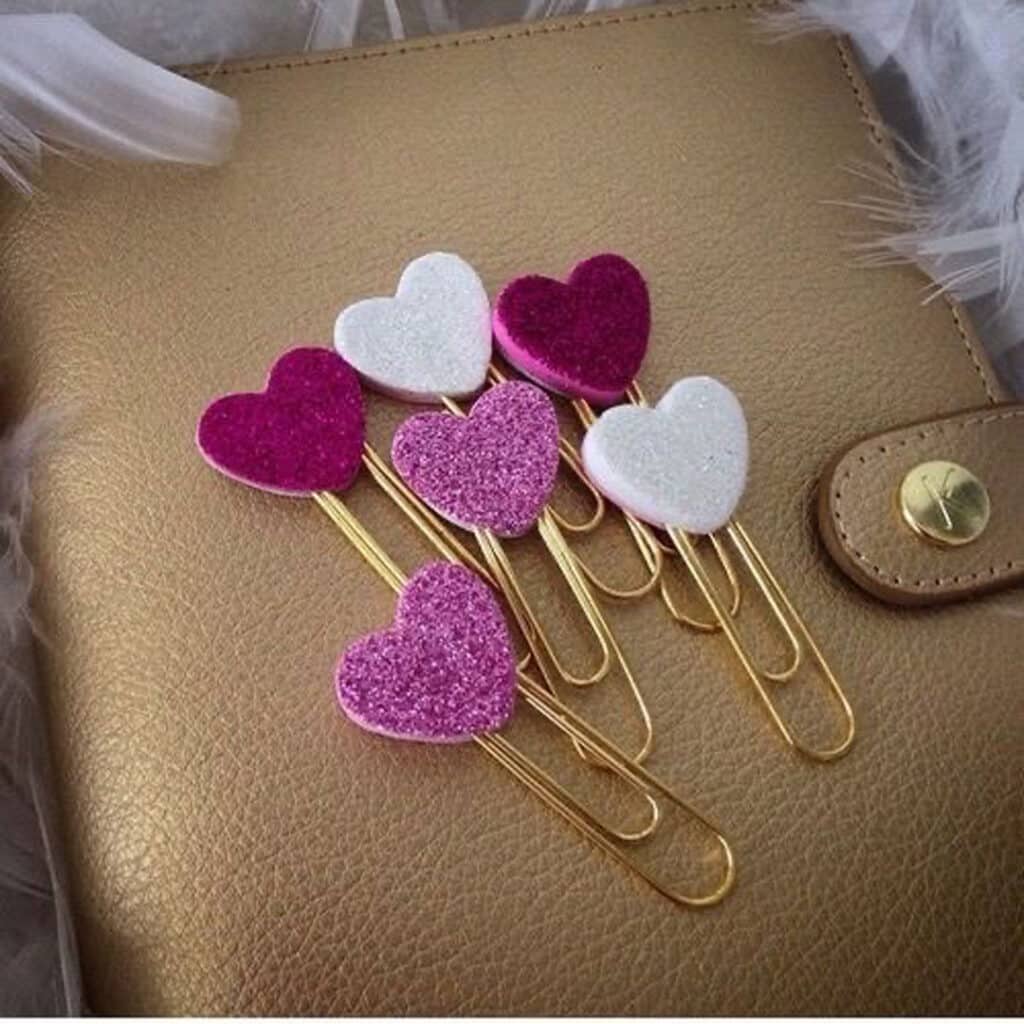 گیره کاغذ فانتزی قلبی