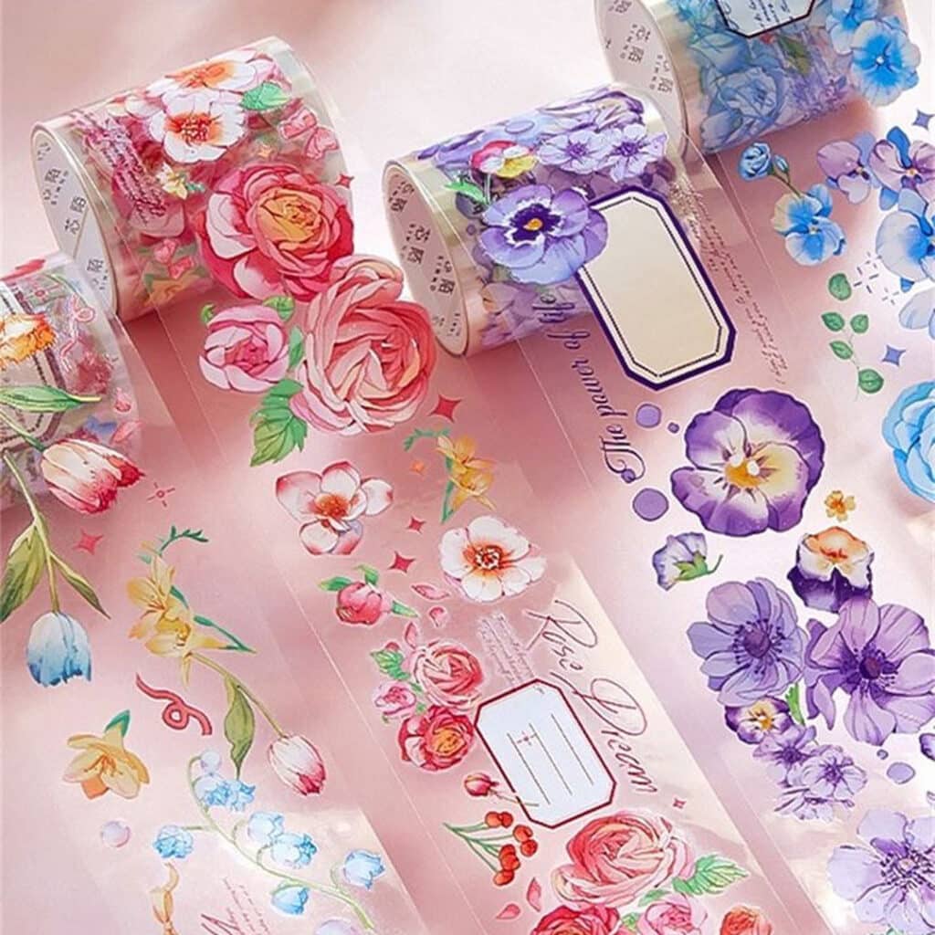 نوارچسب طرح دار گل گلی