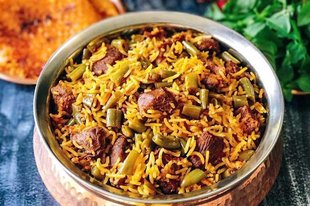 مواد لازم و طرز تهیه لوبیا پلو مجلسی ۱۴۰۵