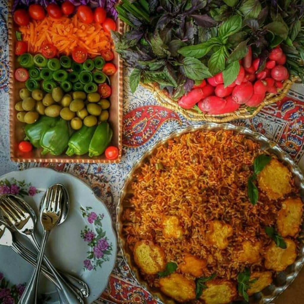لوبیا پلو مجلسی