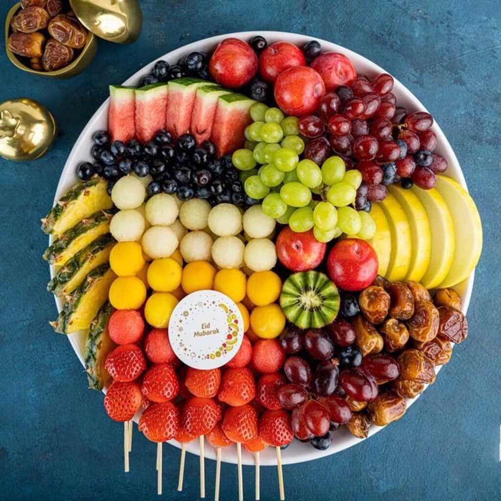 چیدمان بشقاب میوه