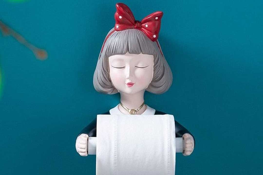 شیک ترین مدل های جا دستمال کاغذی عروسکی سرویس بهداشتی ۱۴۰۵