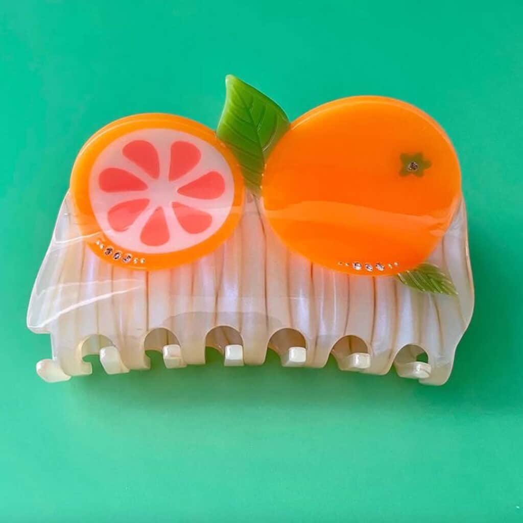 گیره کلیپسی طرح میوه ای پرتقالی جذاب