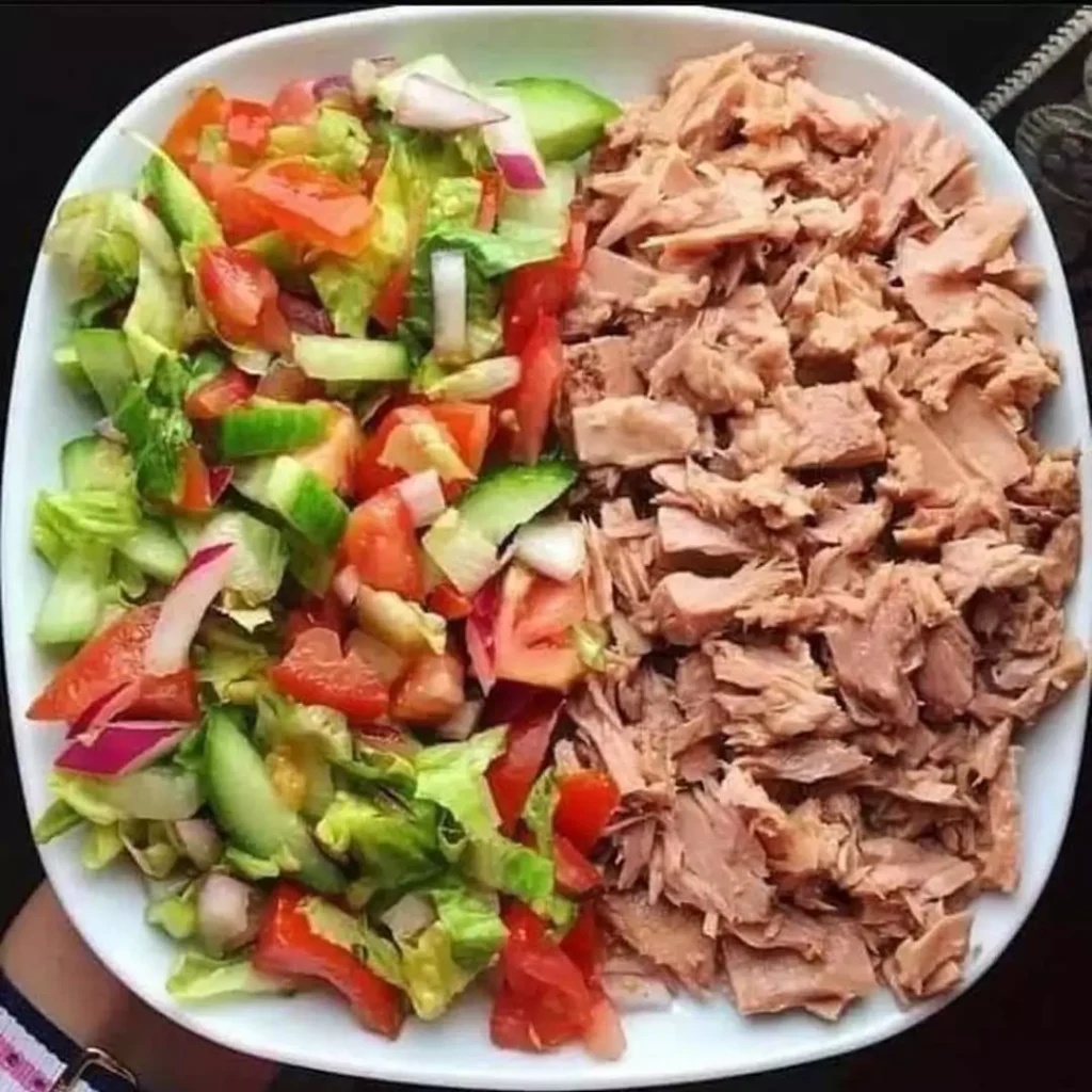 سالاد تن ماهی رژیمی