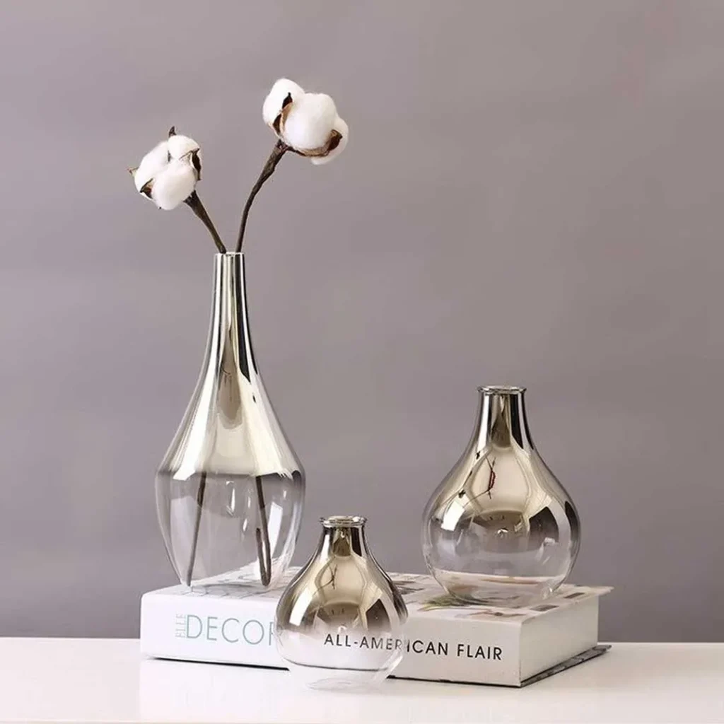 گلدان شیشه ای دکوراتیو مینیمال
