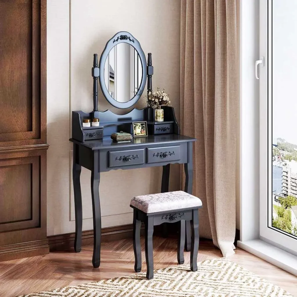 میز آرایش چوبی دخترانه