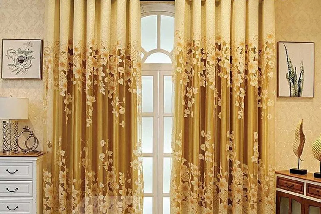 شیک ترین مدل های دیزاین پرده طلایی مدرن