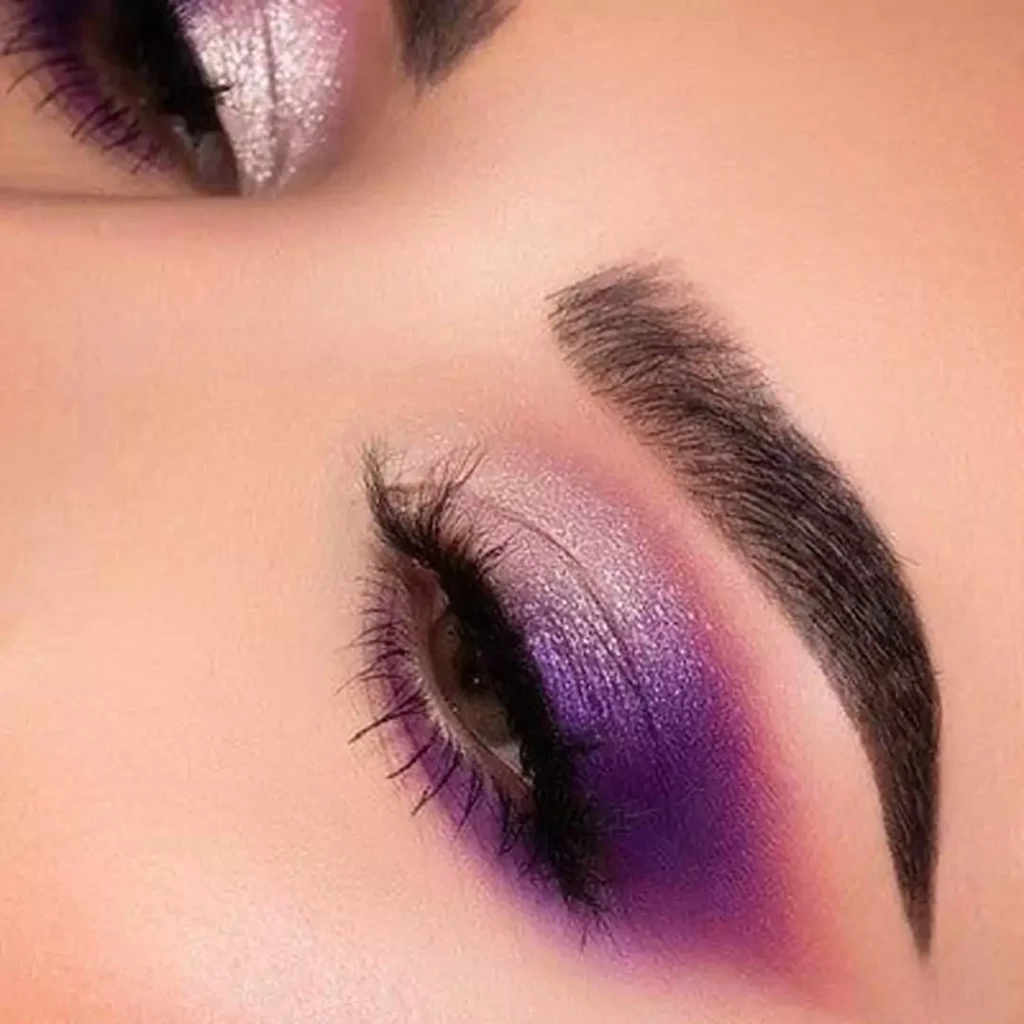 آرایش چشم با سایه بنفش