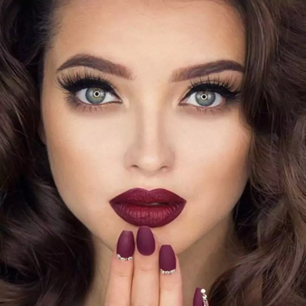 آرایش لب با رژ جیگری 