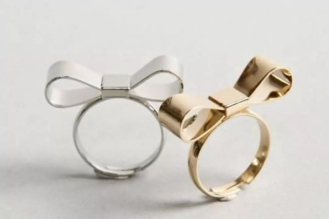 زیبا ترین مدل های انگشتر دخترانه طرح پاپیون