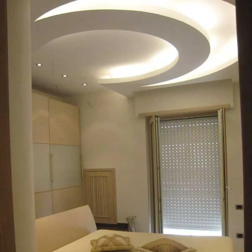  کناف کاری سقف اتاق خواب گرد