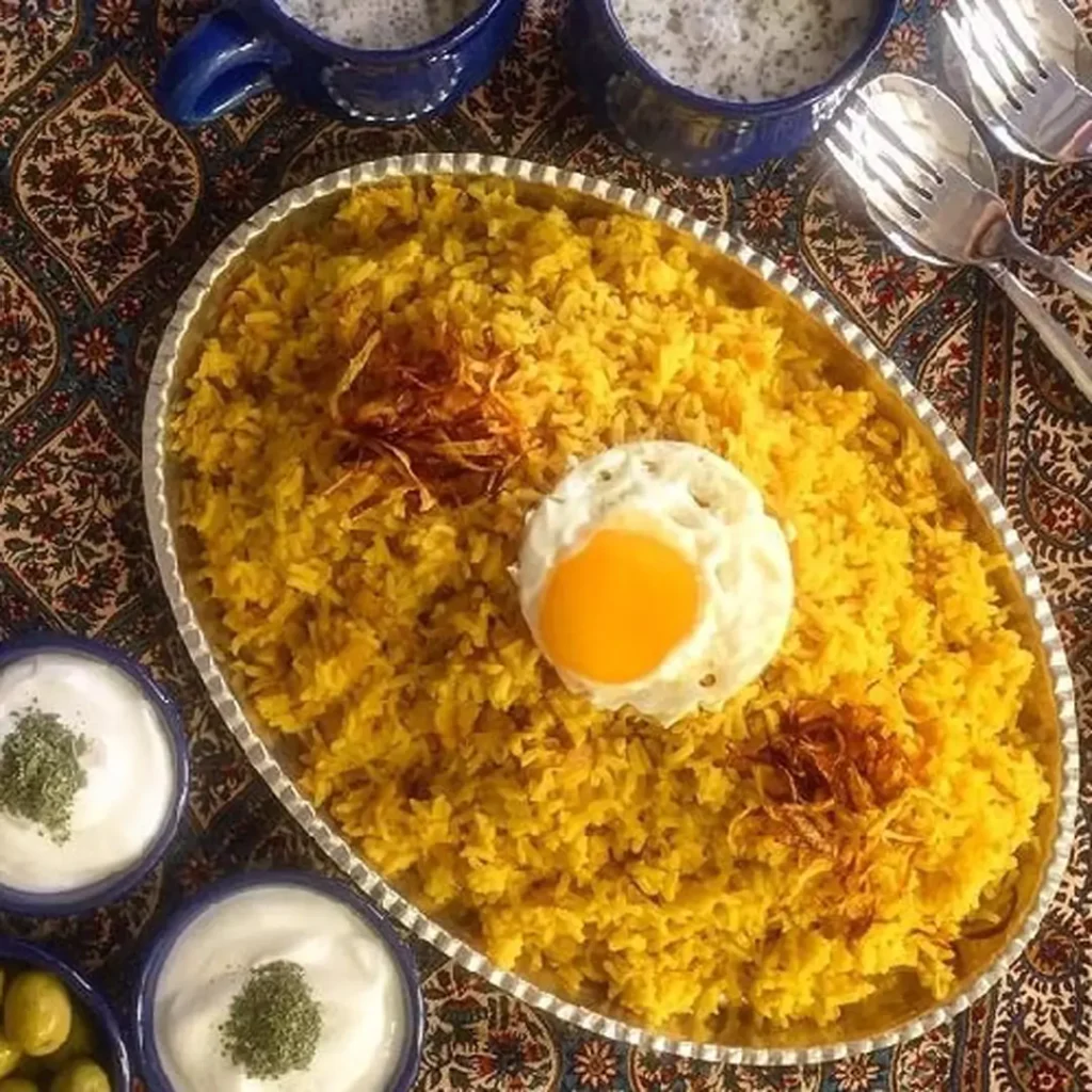 پلو تهرانی خوشمزه
