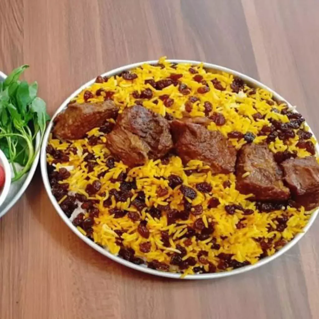 کشمش پلو