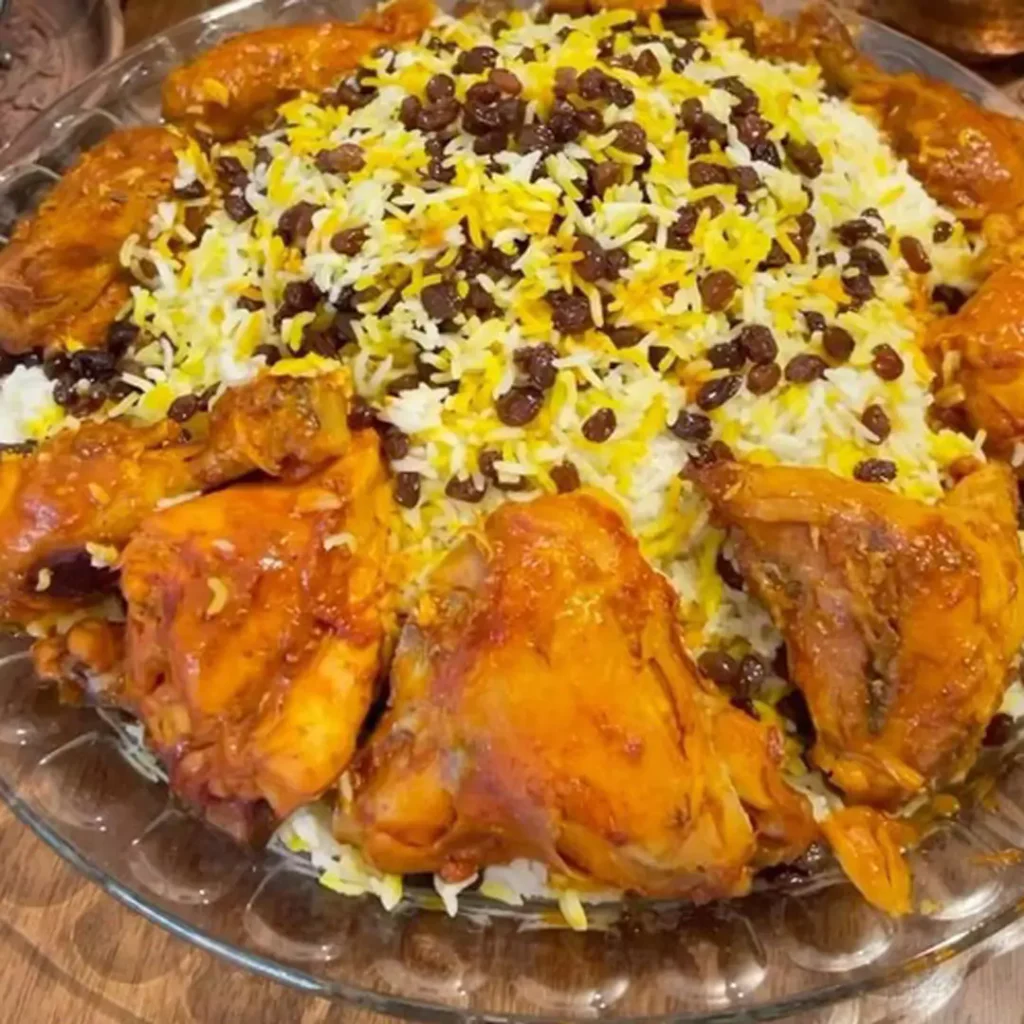 کشمش پلو خوشمزه