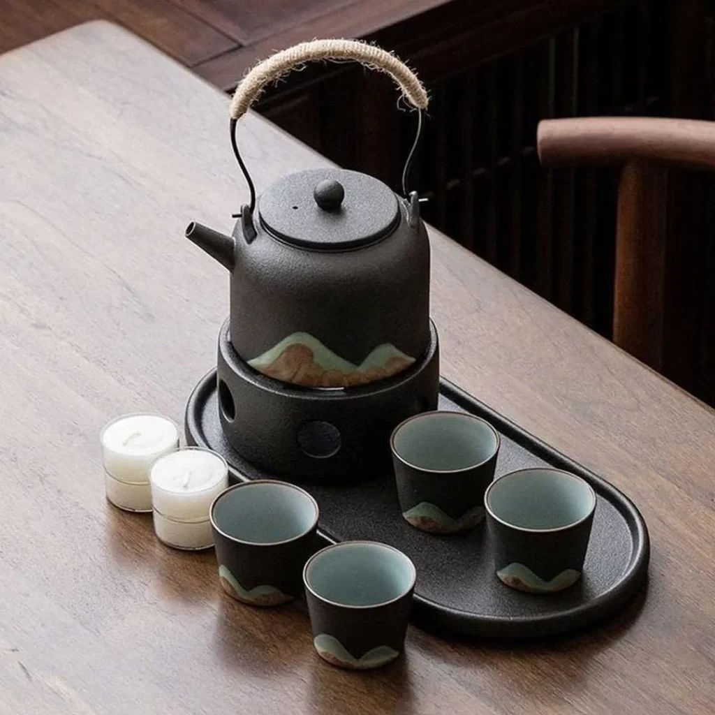 سرویس چای خوری ژاپنی مشکی 