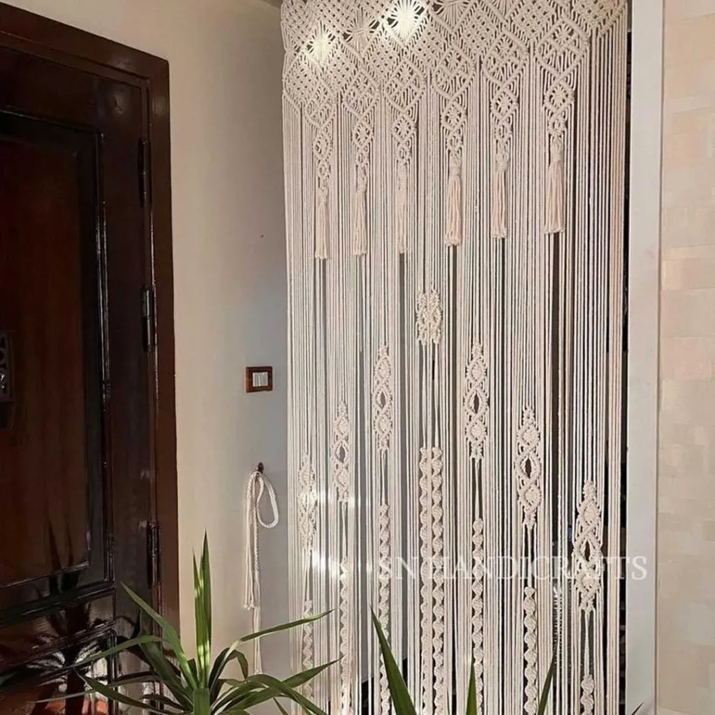  پرده مکرومه دکوراتیو و فانتزی