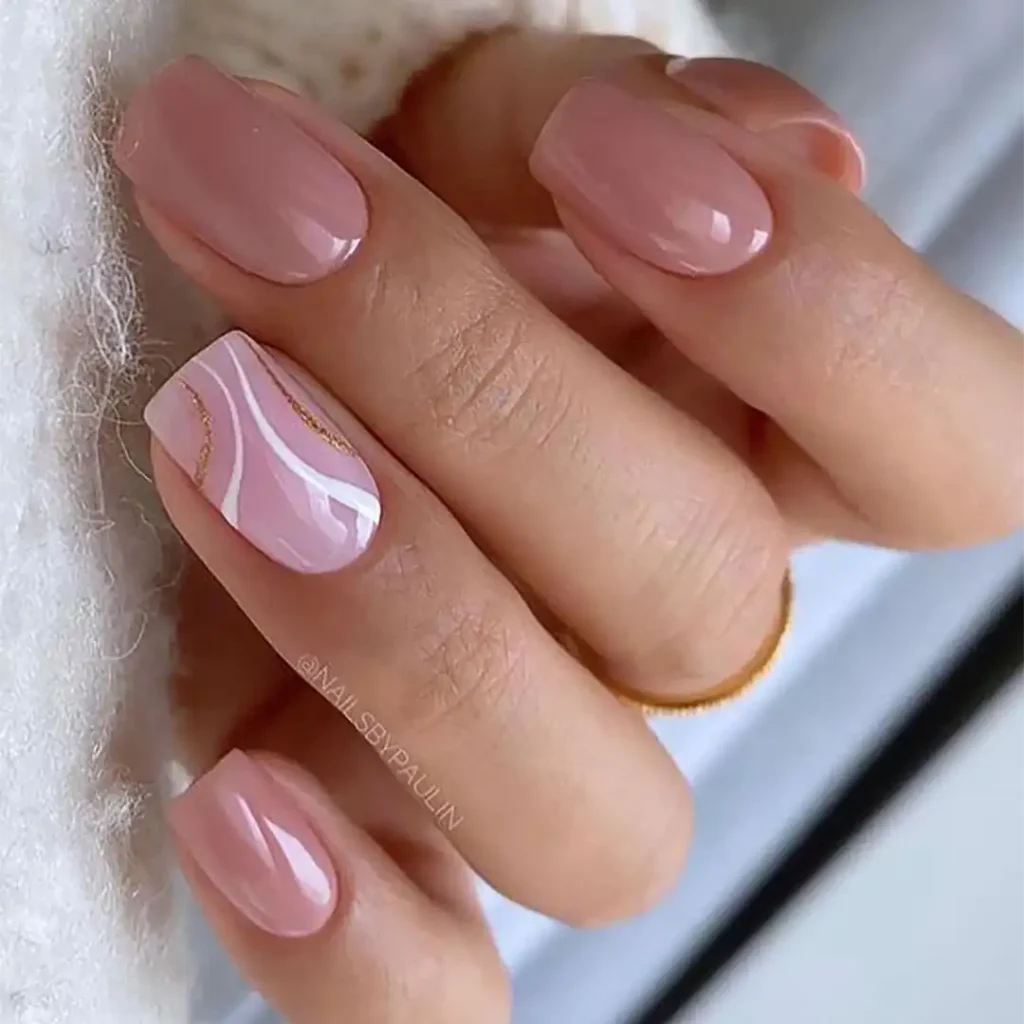 Pink nail design