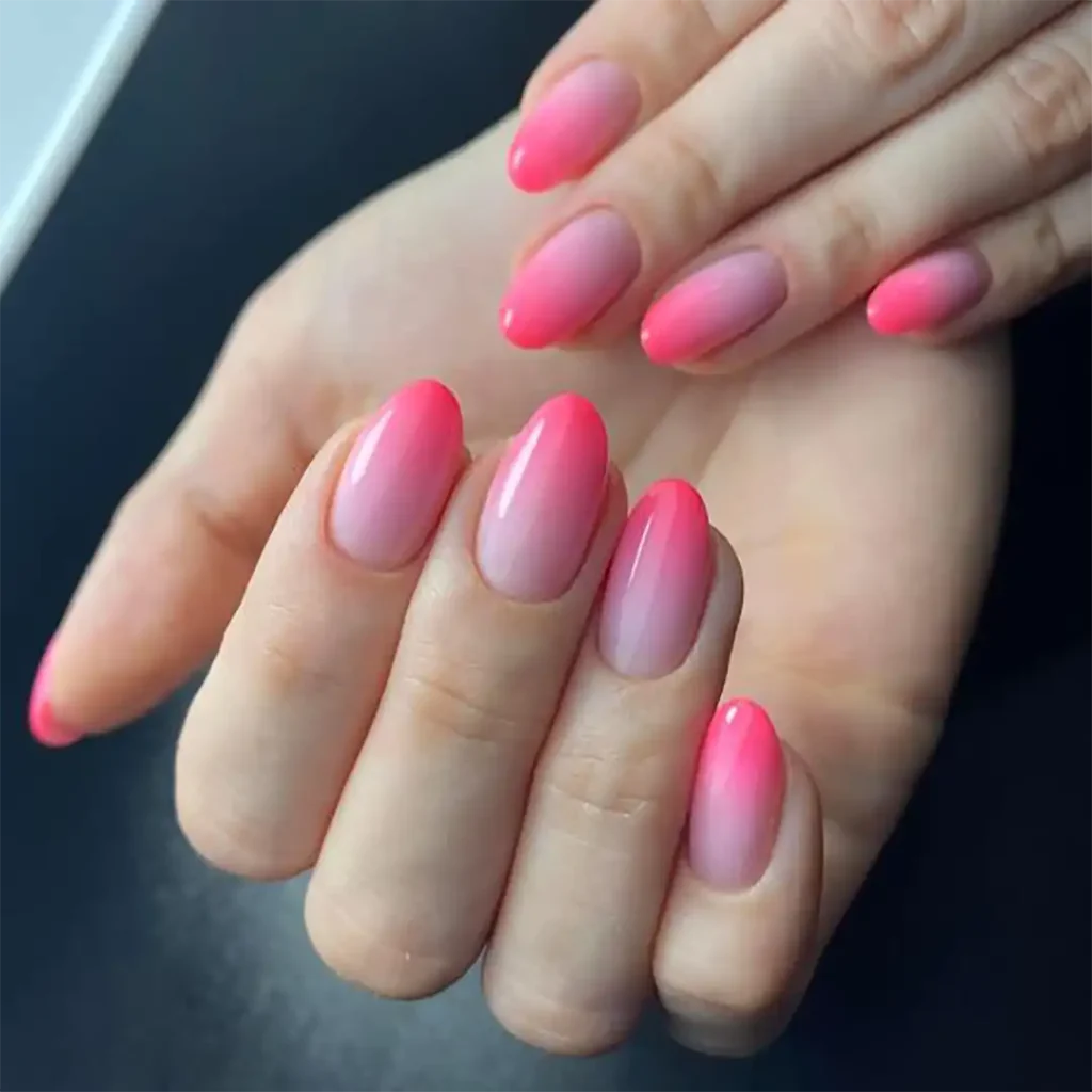Pink nail design