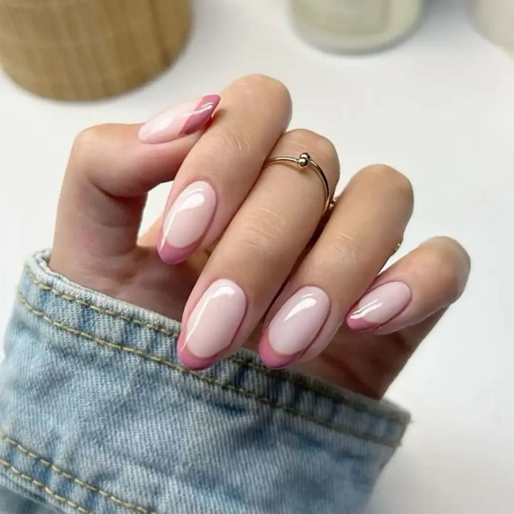 Colored French nails