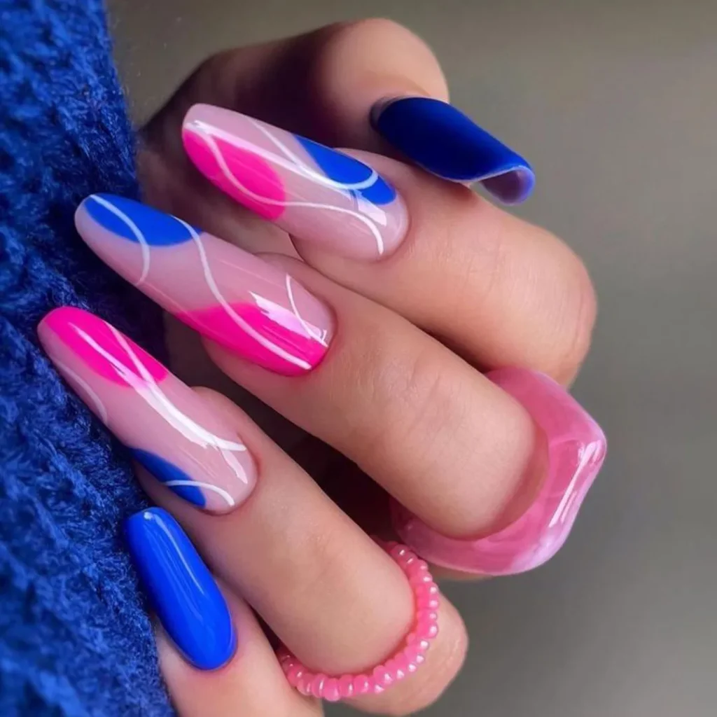 Nails with happy colors are more springy