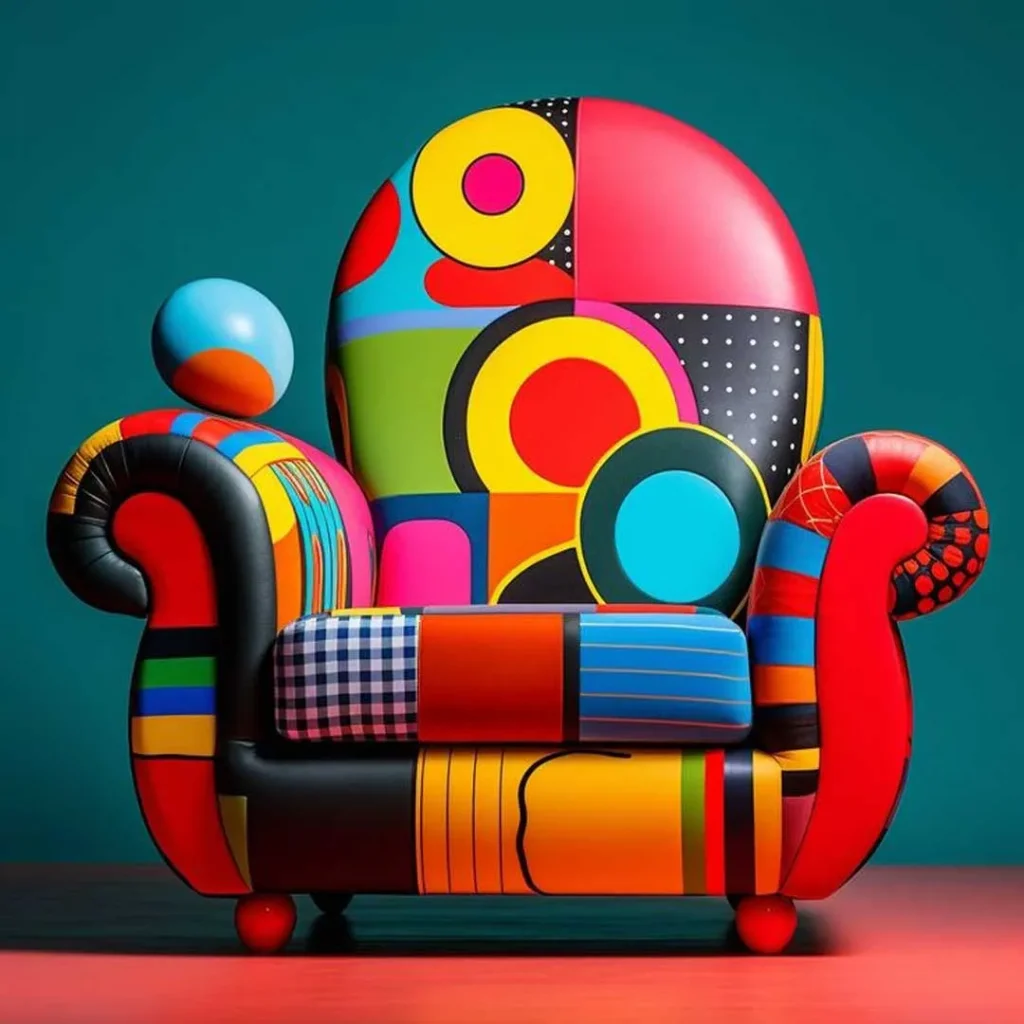  صندلی رنگارنگ فانتزی و کیوت