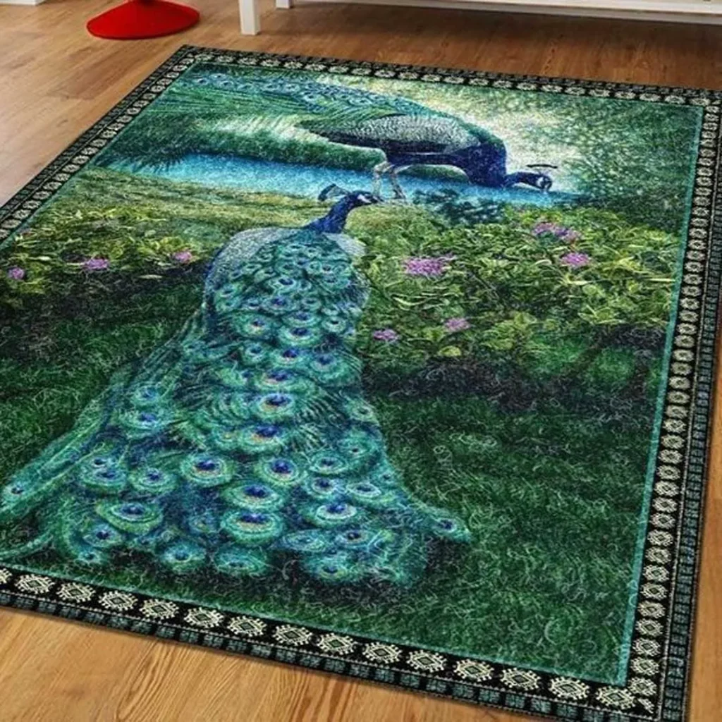  فرش طرح طاووس مینیمال