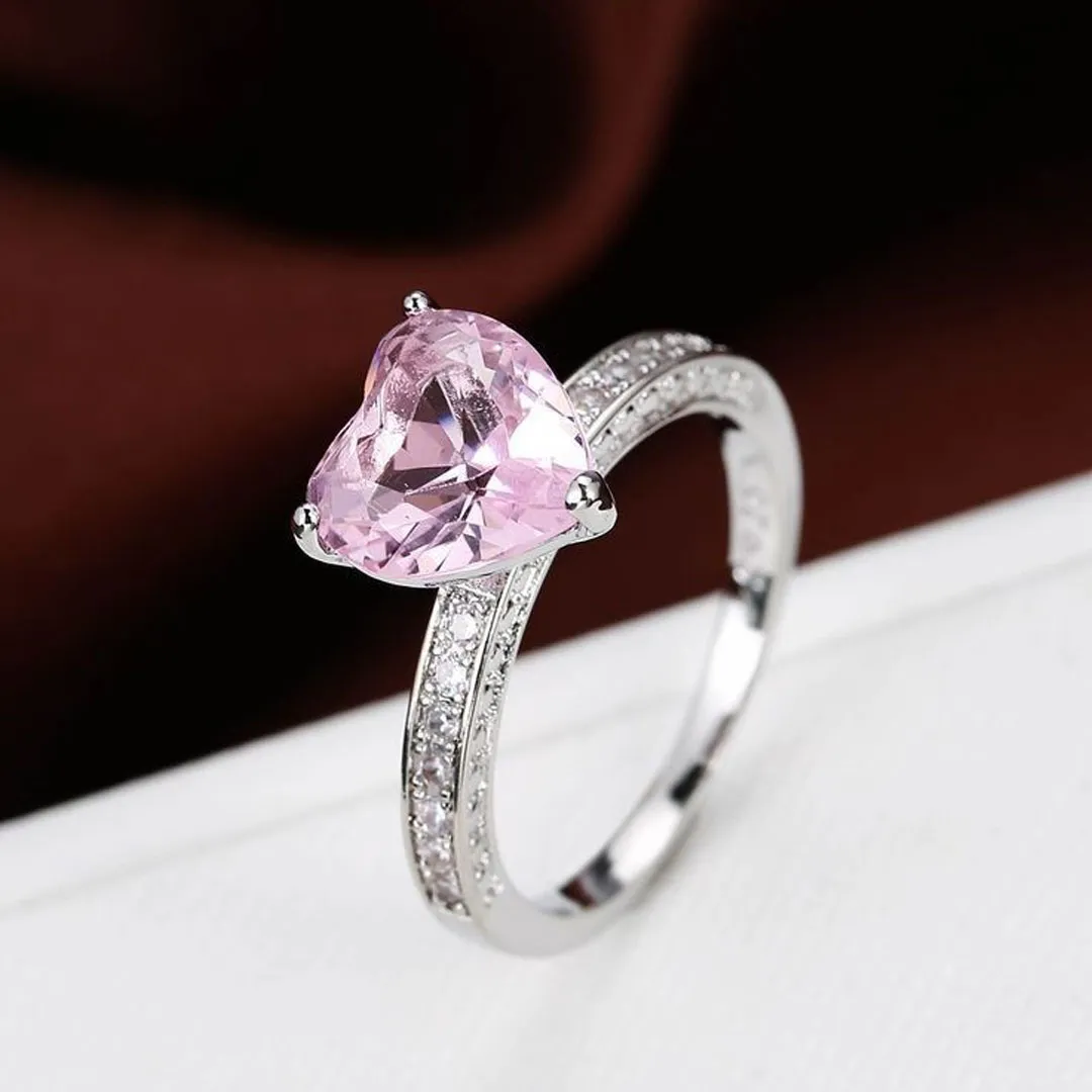   Ring with beautiful pink stone