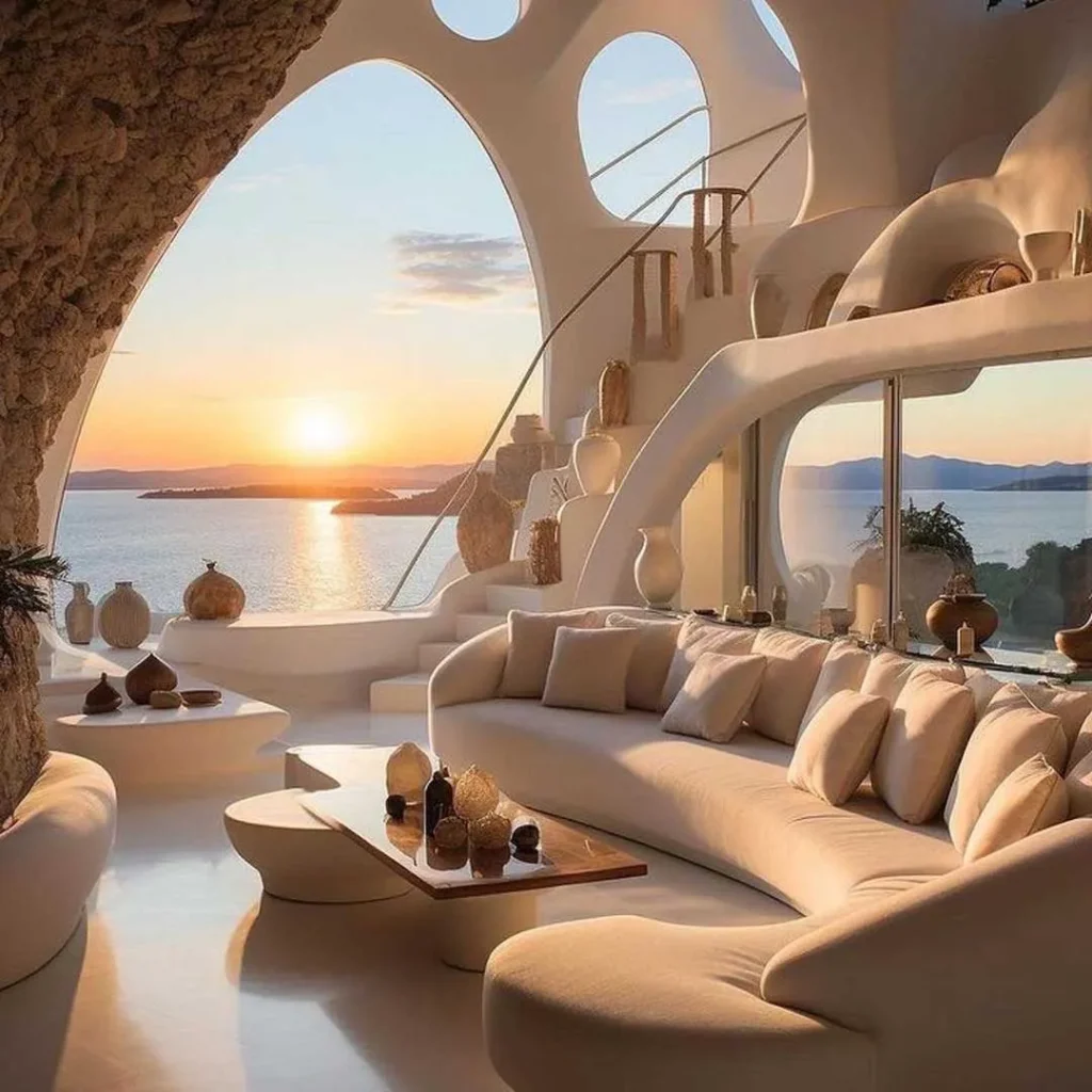 Fantasy Greek style living room decoration